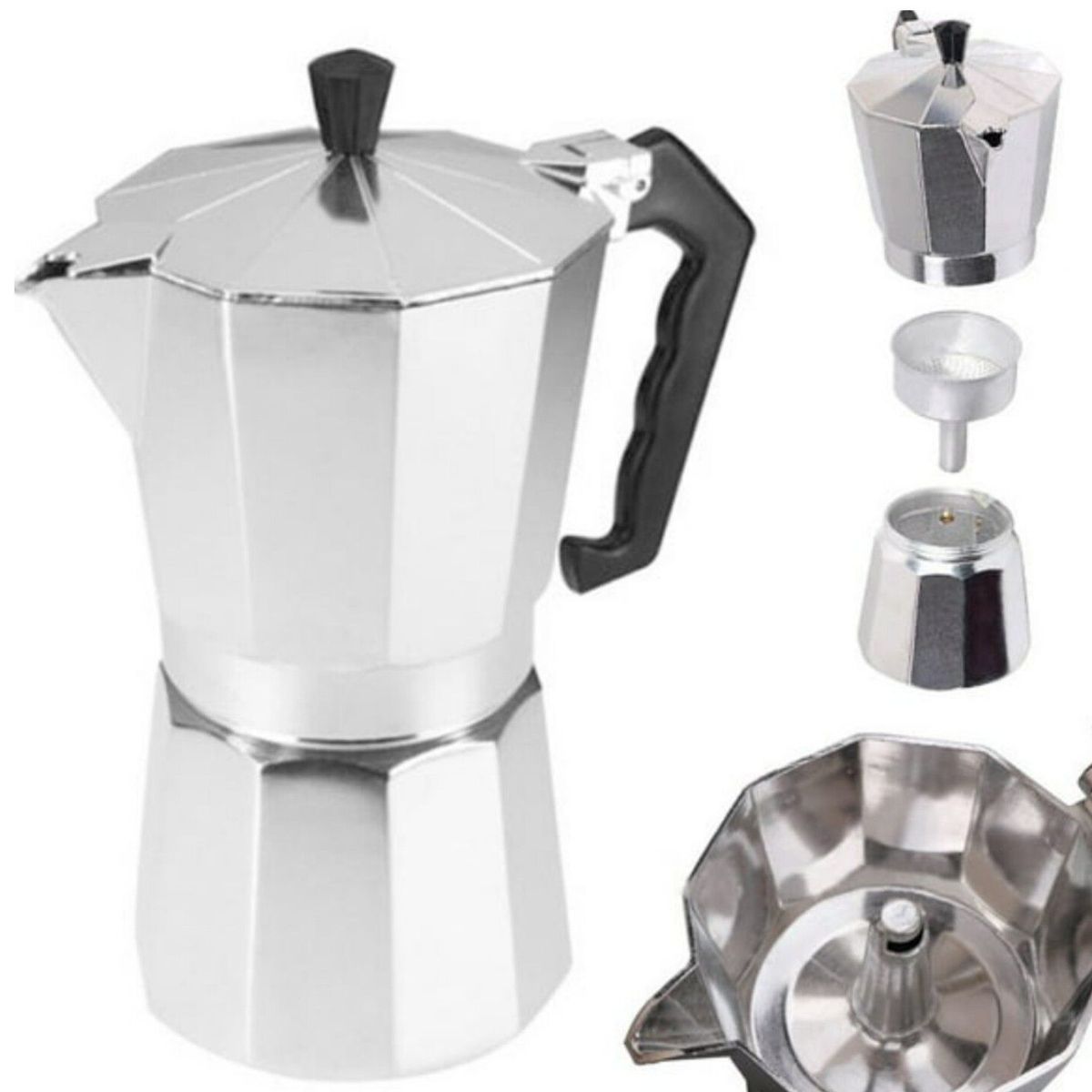 GENERICO - Cafetera Italiana Moka Spress 12 tazas