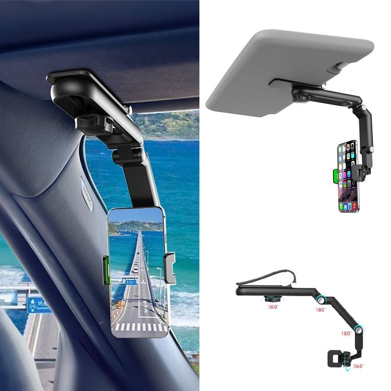 GENERICO - Soporte de celular para auto  Holder para tapasol