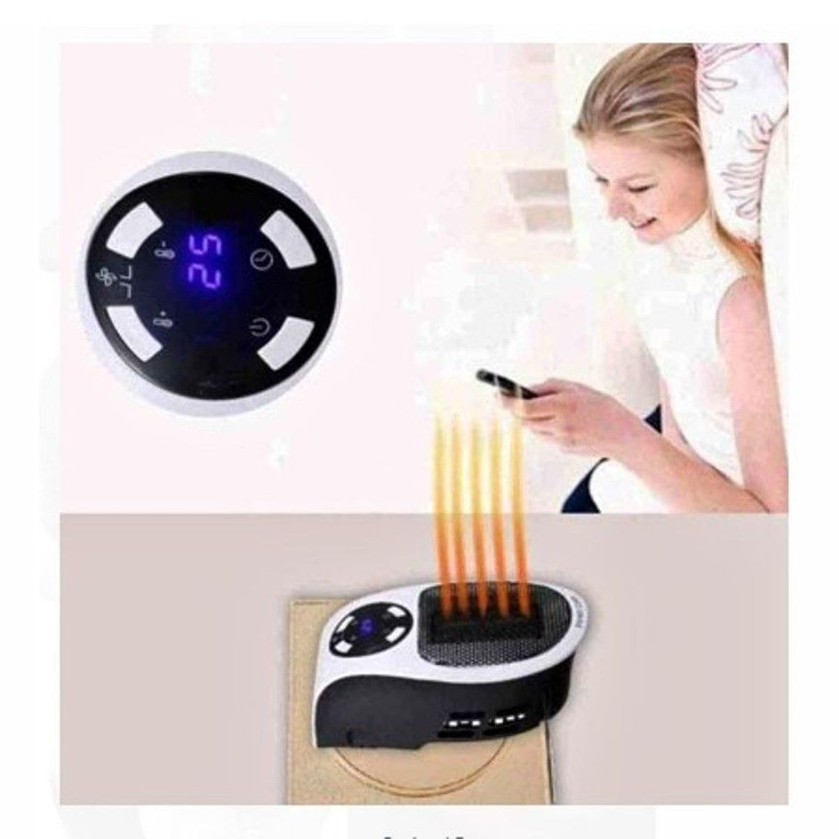 GENERICO - Calentador Electrico Control Remoto  Calidad