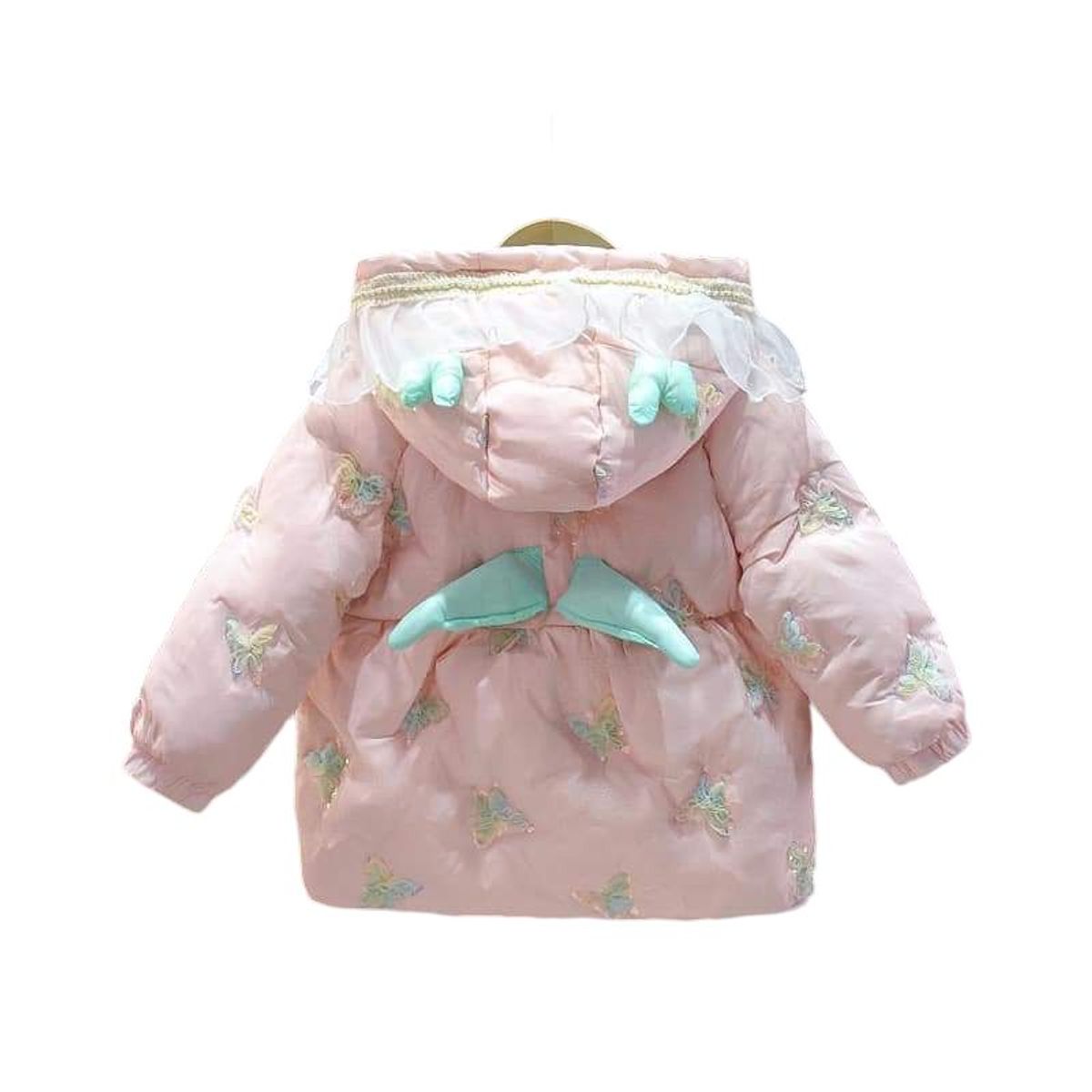 OEM - Parka Abrigo Importado Niña Modelo Mariposa