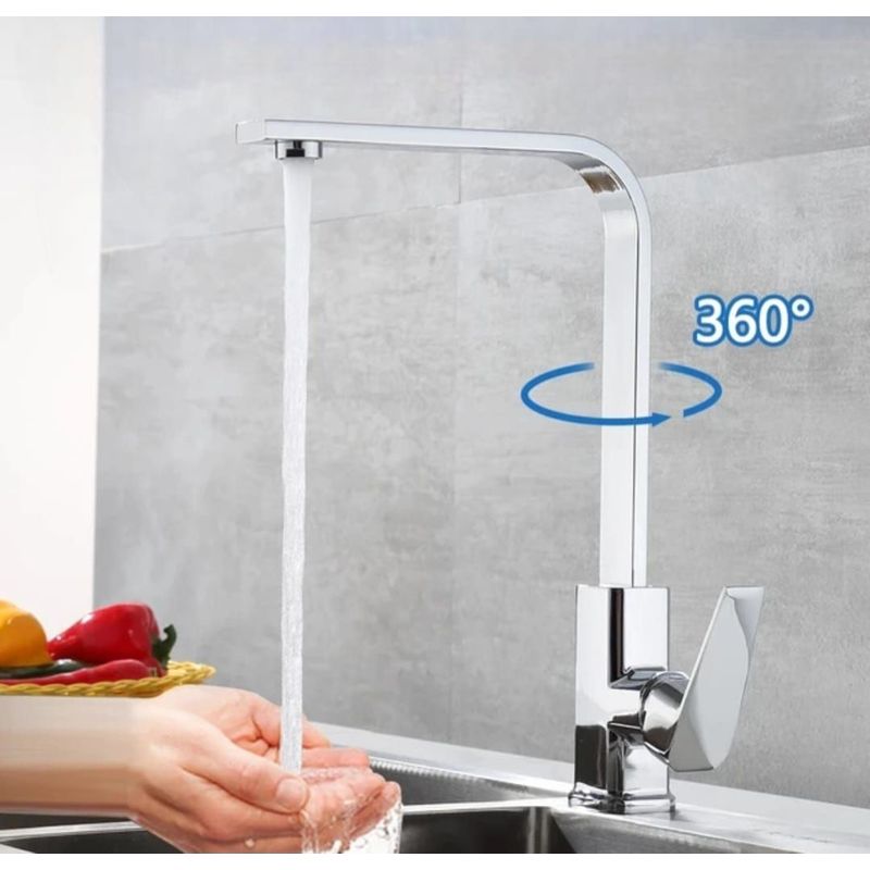 GENERICO - GRIFERIA  de COCINA  MEZCLADORA  GIRO 360 GRADOS MONOCOMANDO