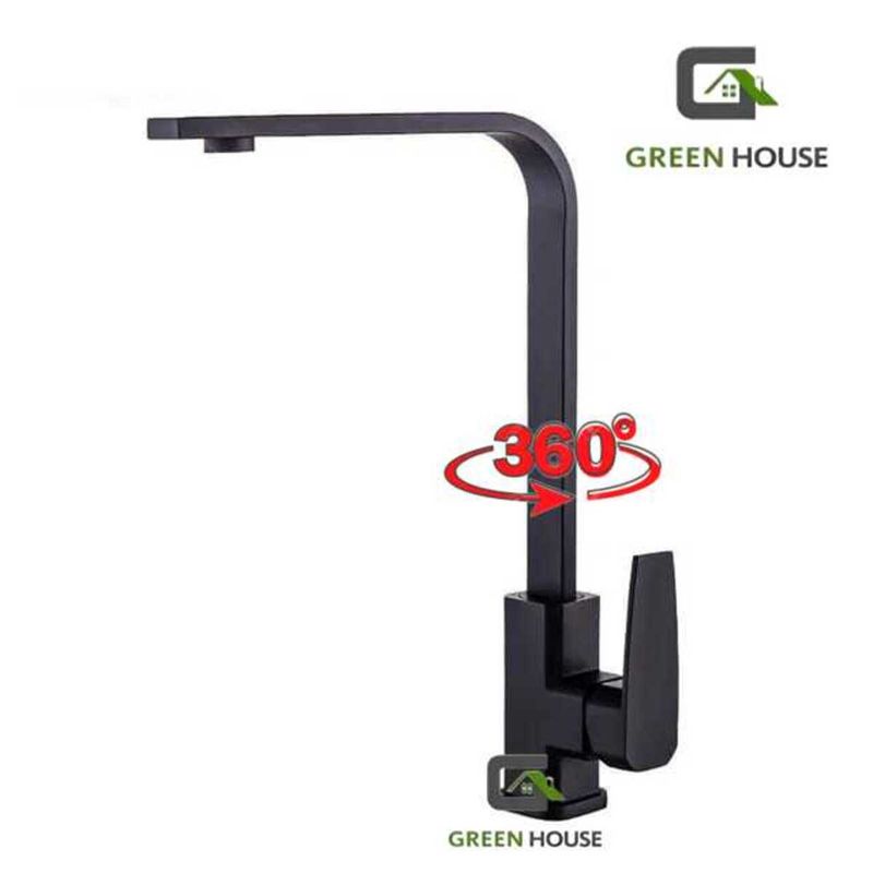 IMPORTADO MC - GRIFERIA   MEZCLADORA  NEGRO ACERO INOXIDABLE GIRO 360 GRADOS