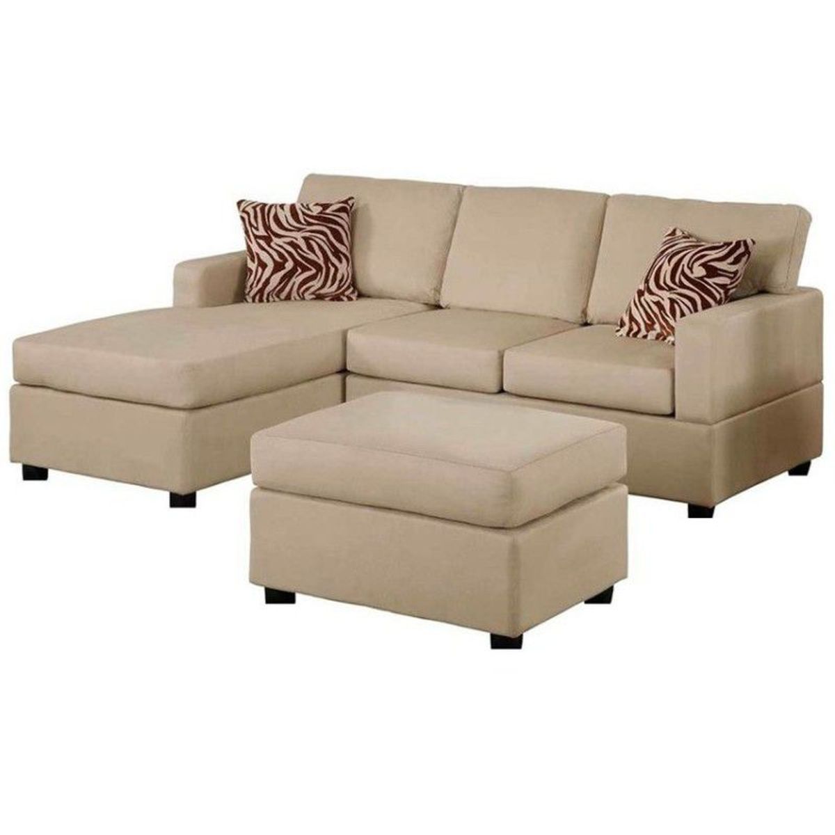 GENERICO - Seccional Izquierdo Karo + Puff Living Furniture Beige