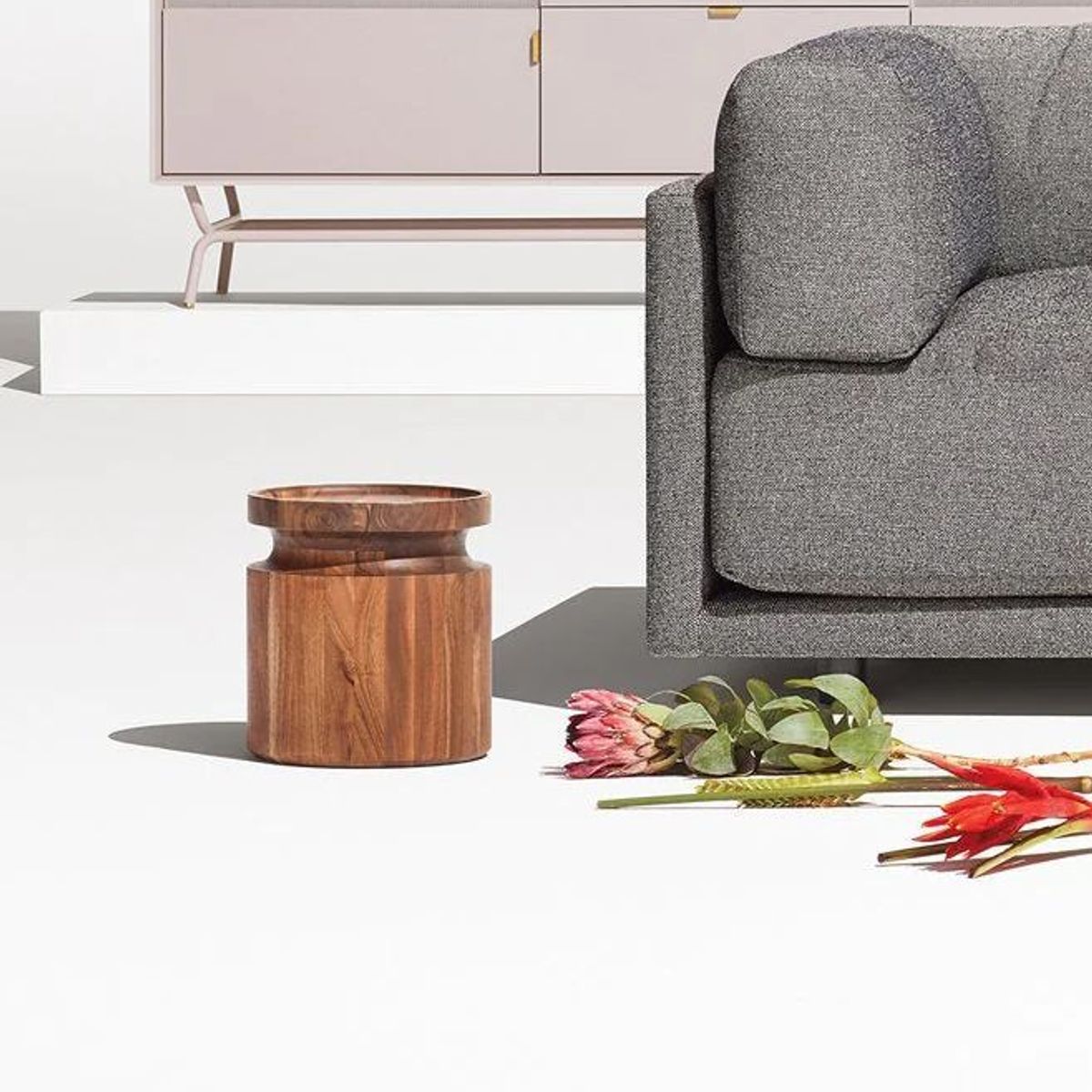 GENERICO - Mesa Auxiliar Low Living Furniture Marrón