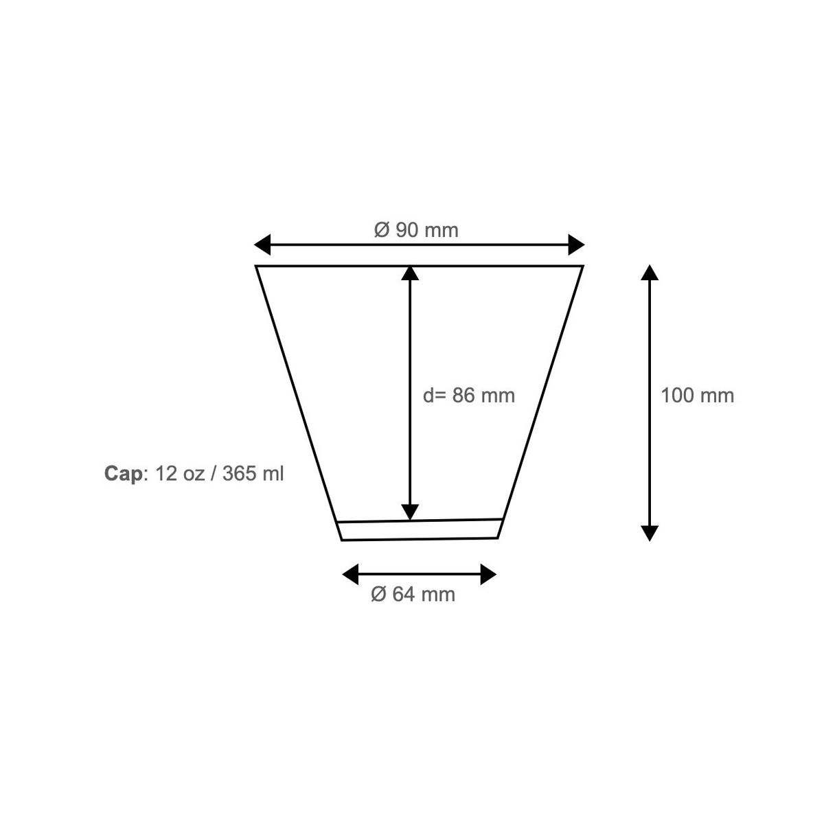 CRISTAR - Vaso Kero 12 Onzas - Pisco Sour