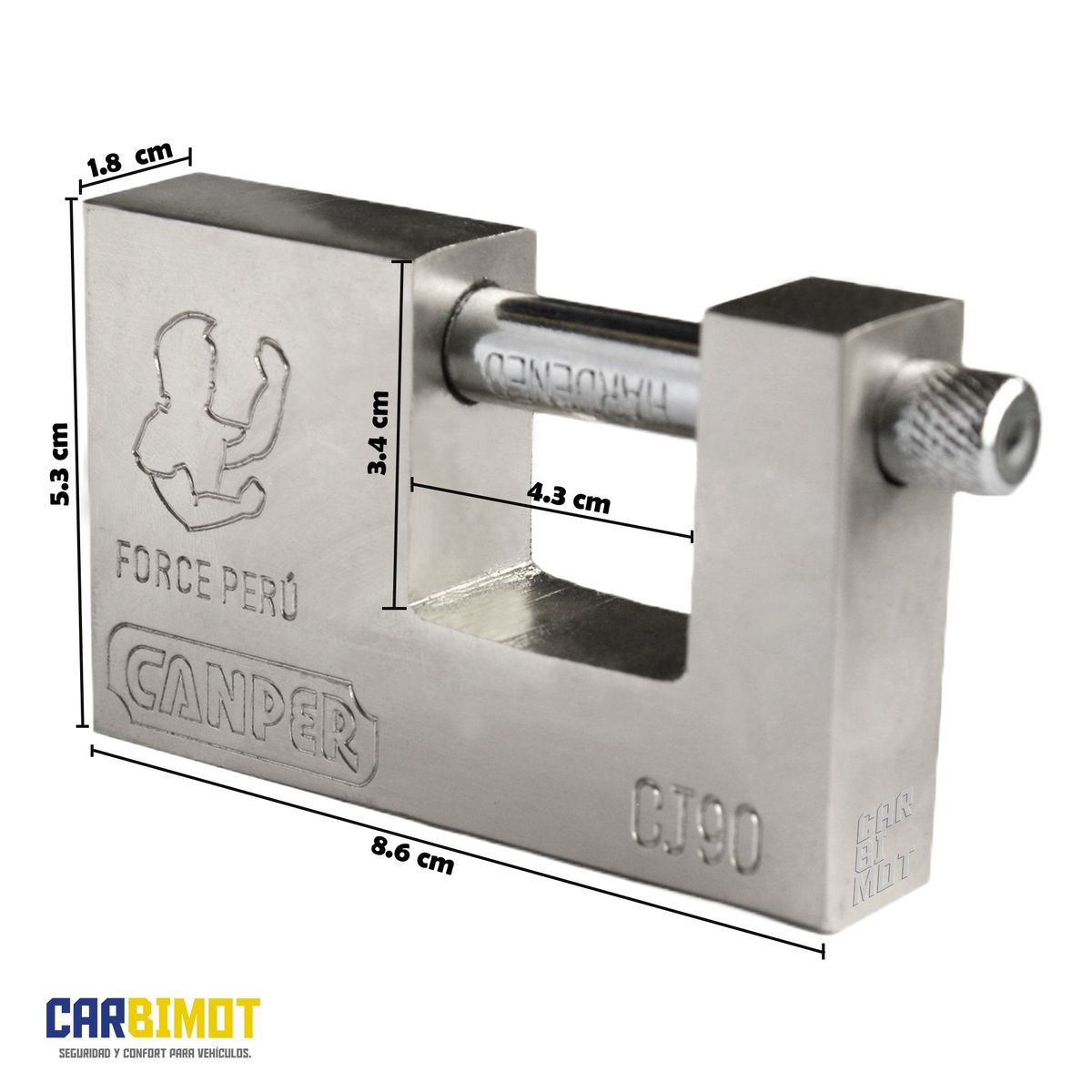 GENERICO - CANDADO ANTIPALANCA ANTICIZALLA JUMBO J90