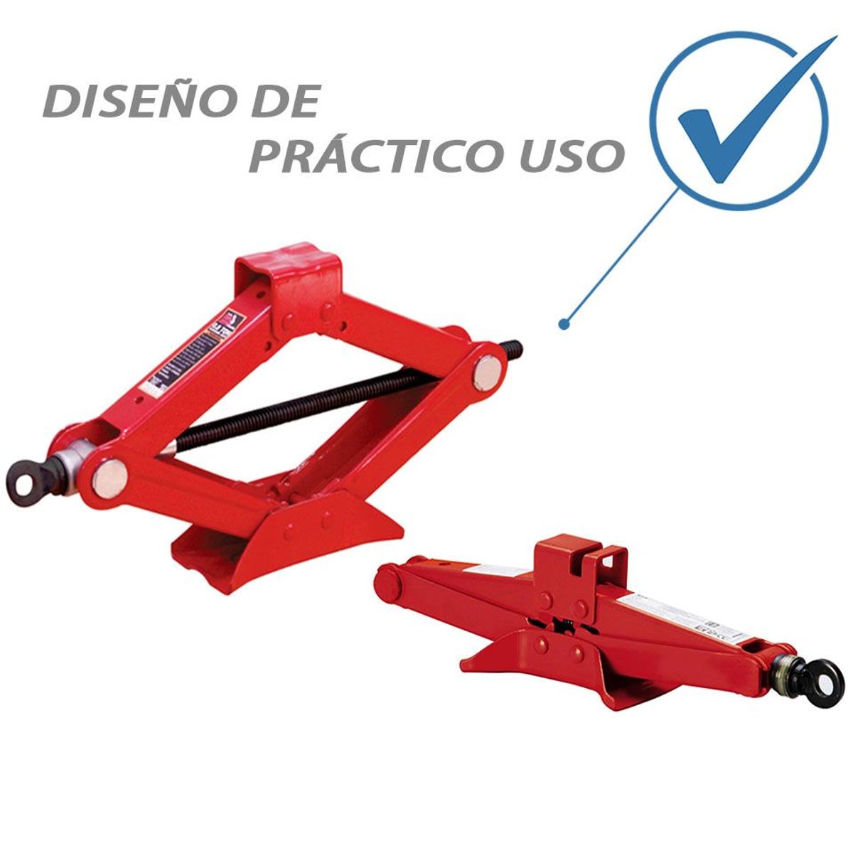 GENERICO - Gata De Auto Tipo Castillo 1.5 Toneladas /Automóvil/Carro