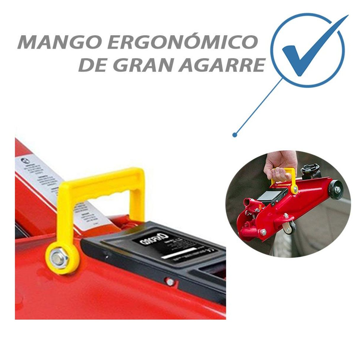 GENERICO - Gata Hidráulica Tipo Lagarto 2 Toneladas /Automóvil/Carro