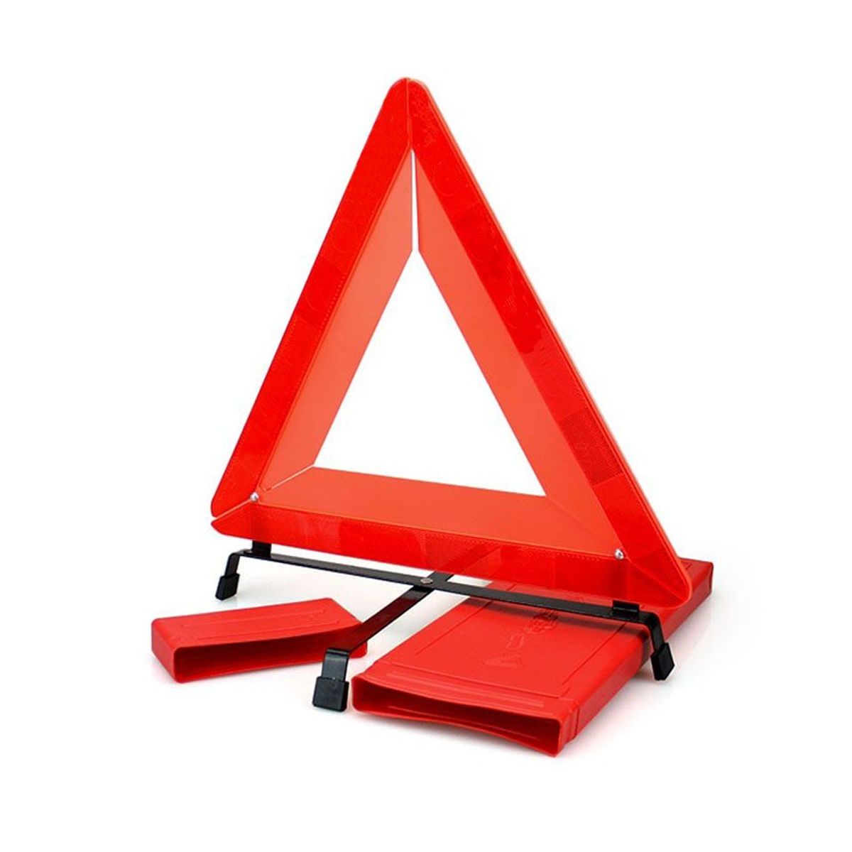 GENERICO - Triangulo De Emergencia Vial Con estuche Reflectivo Auto