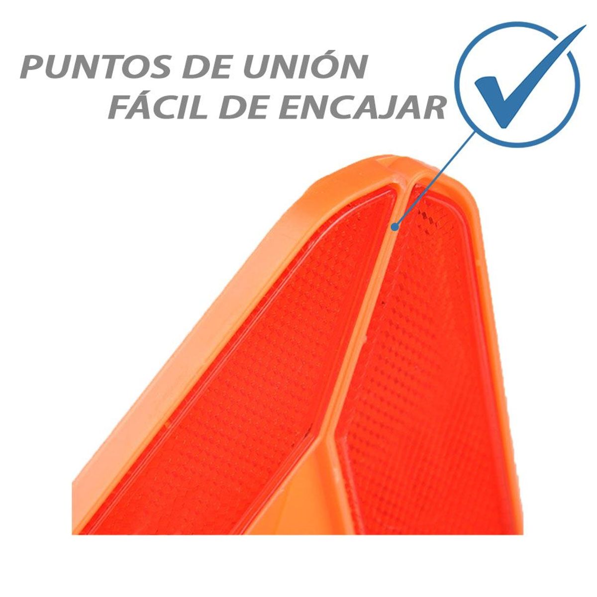 GENERICO - Triangulo De Emergencia Vial Con estuche Reflectivo Auto