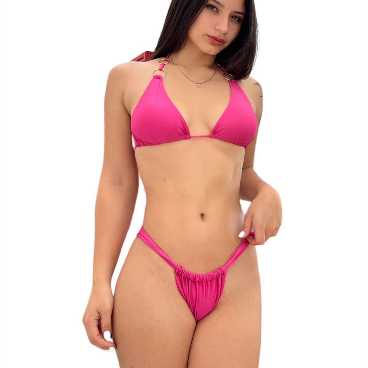 KUKUYU - Bikini Marcella para mujer argollas doradas