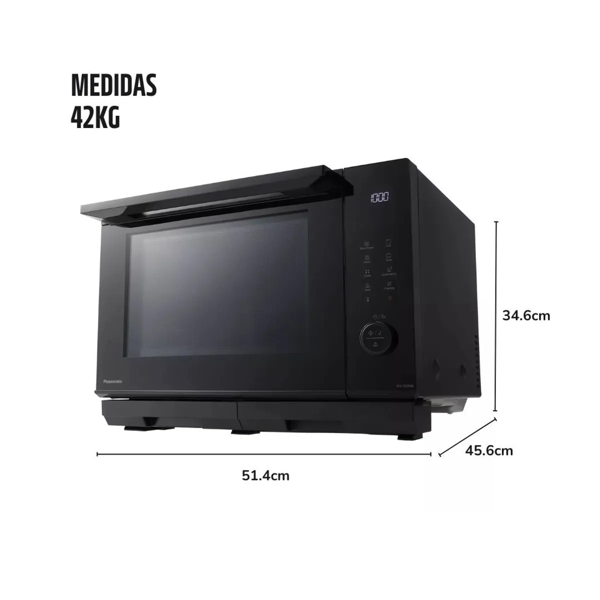 PANASONIC - Horno Multifunción Panasonic 4 en 1 DS59 27L Negro