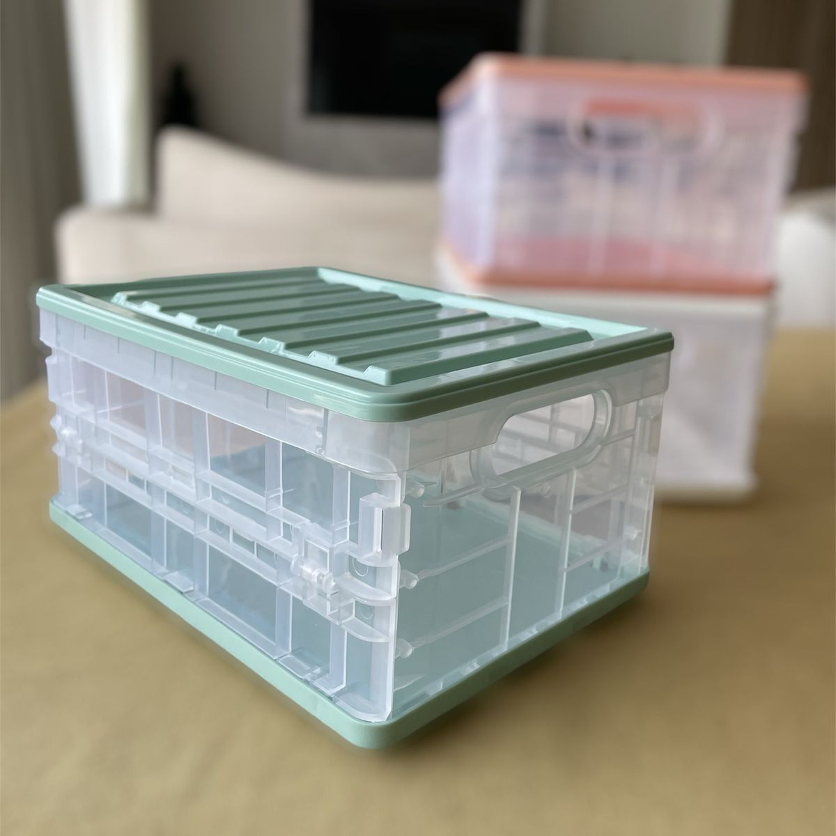 GENERICO - Caja de almacenamiento plegable Mini Verde