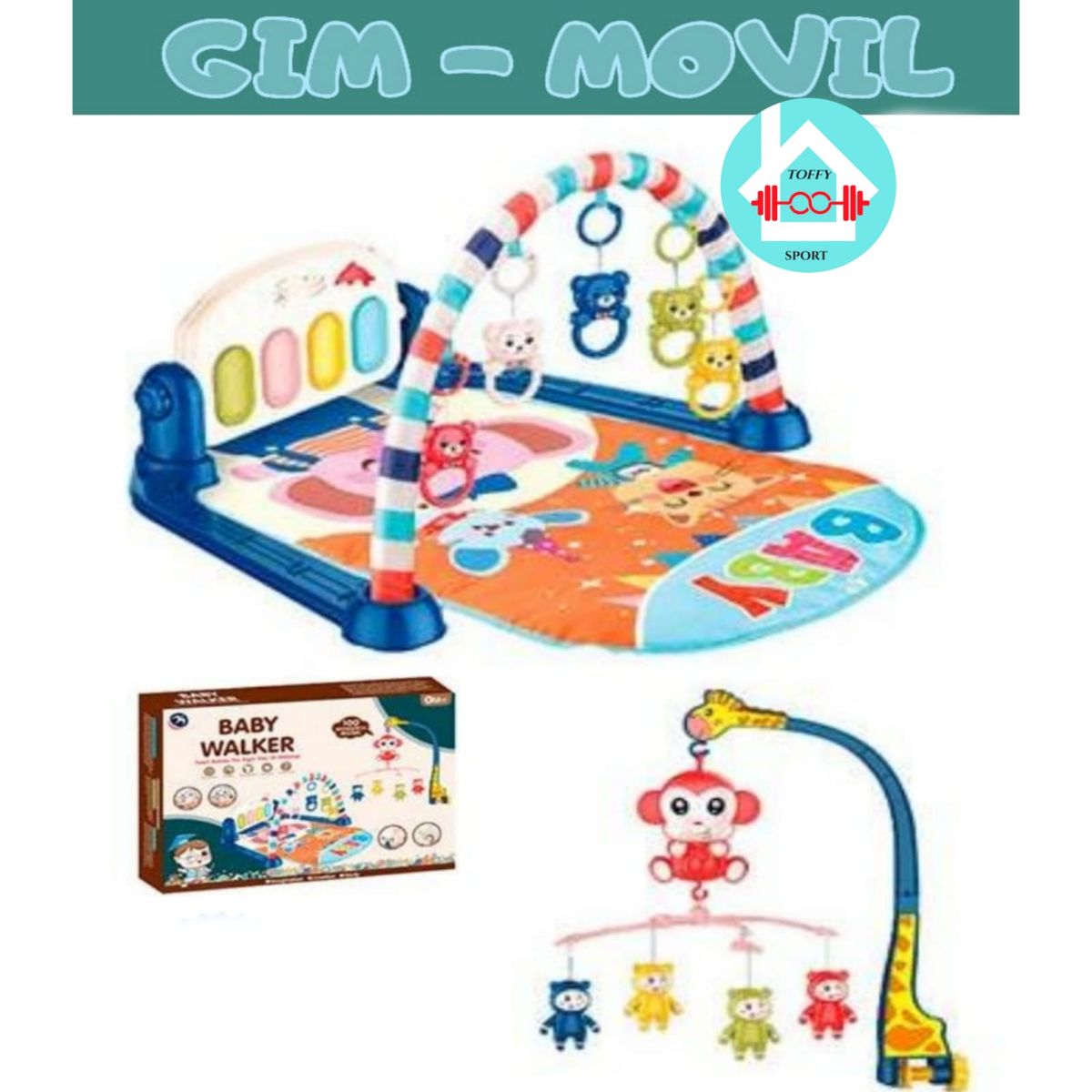 BEBE - Gimnasio para bebe CON Móvil musical para bebe