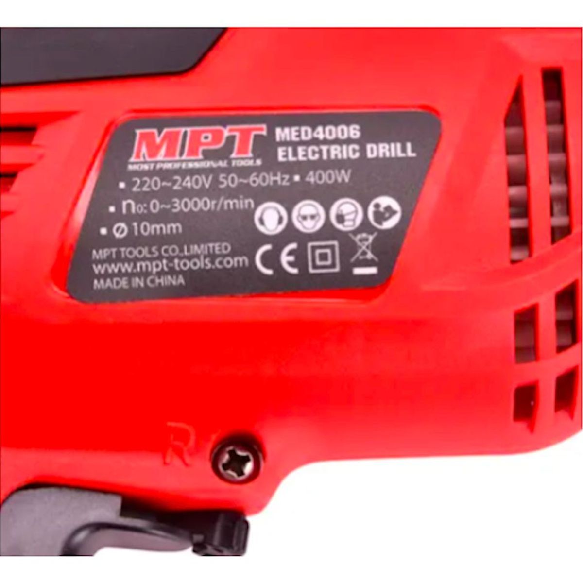 GENERICO - TALADRO ELÉCTRICO 10MM 400W MPT TOOLS