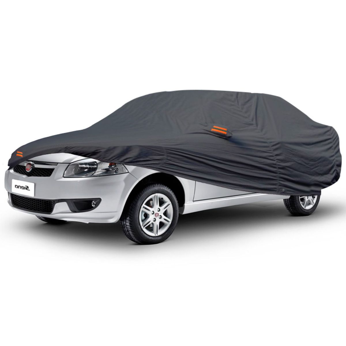 TECGO - PROTECTOR CUBIERTA FORRO FUNDA COBERTOR TIPO FIAT SIENA GRIS