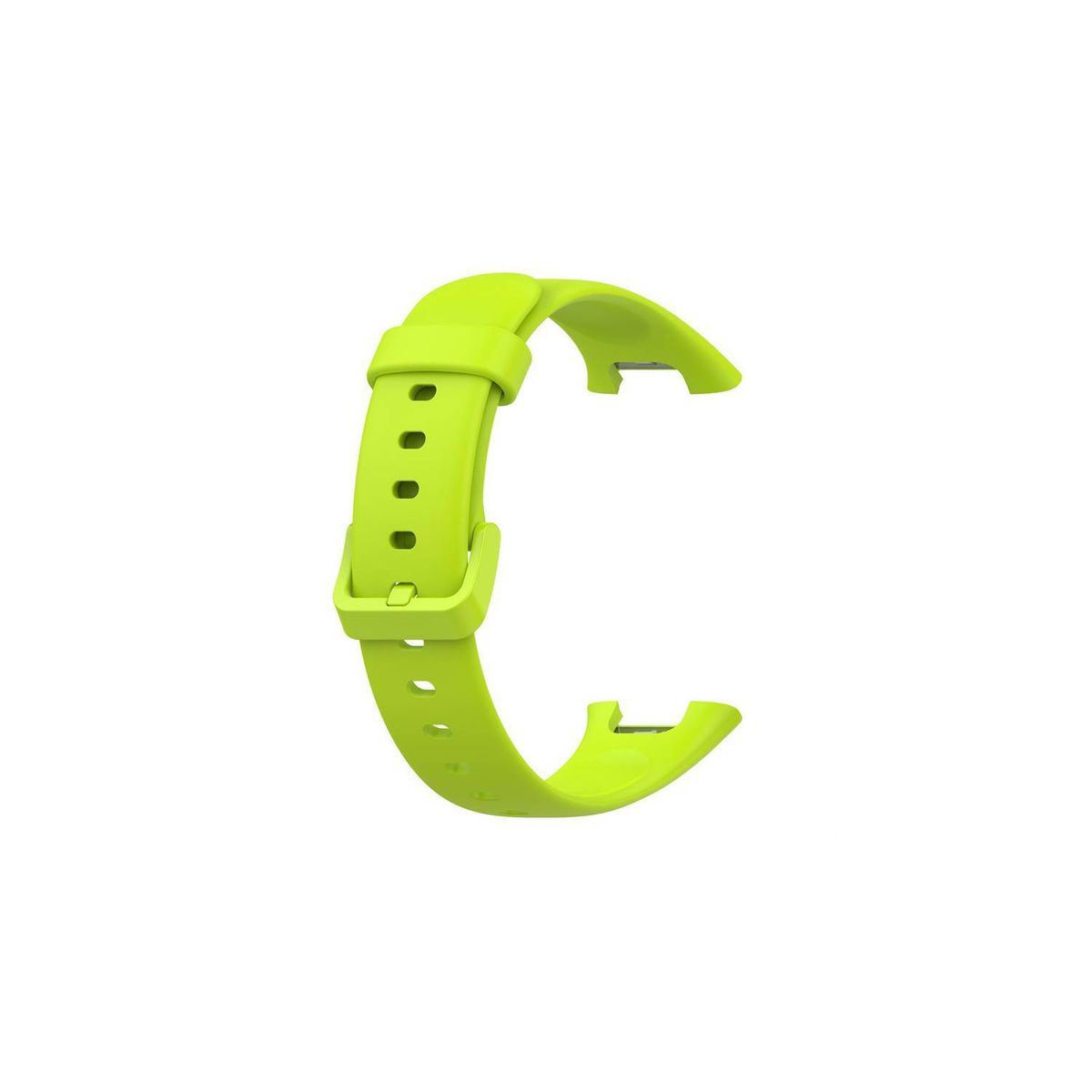 GENERICO - Correa De Silicona Para Xiaomi Mi Band 7 Pro + Mica de Vidrio - Verde Limon