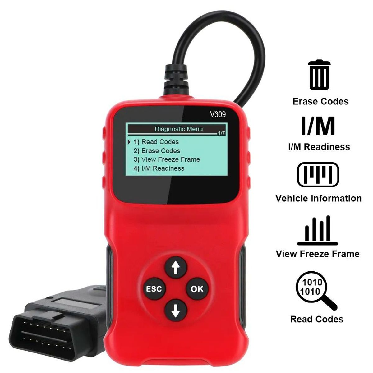 OEM - Herramienta de Diagnóstico Universal OBDII Scanner Lector de Fallas
