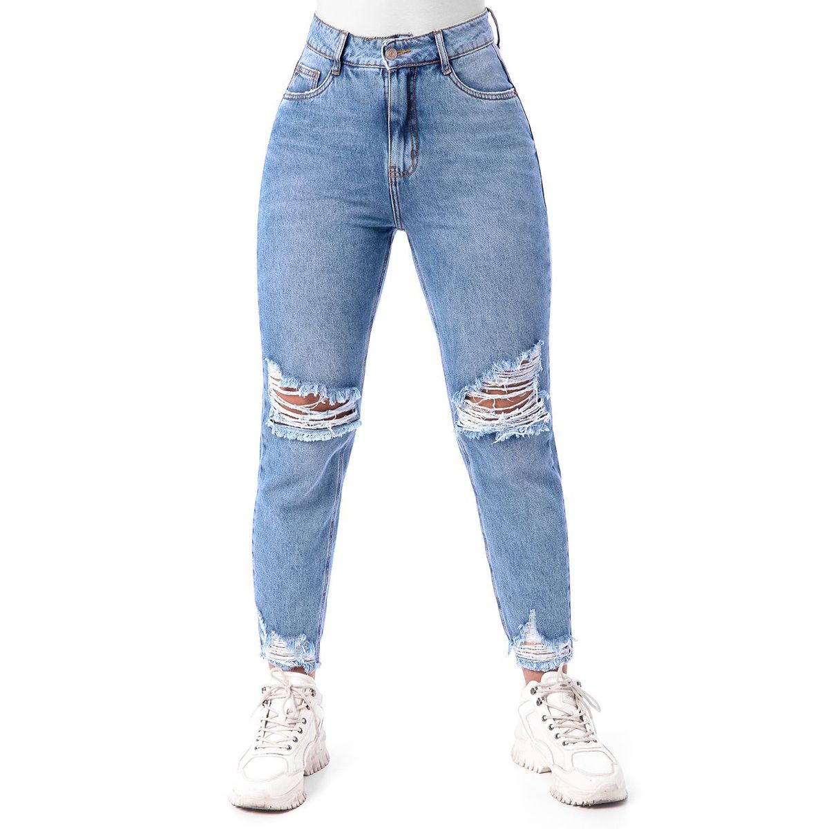 PIONIER - Pantalon Moda Denim Avela Mujer