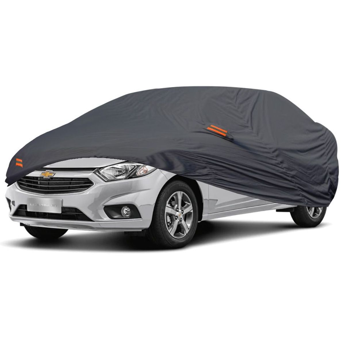 TECGO - PROTECTOR CUBIERTA FUNDA COBERTOR TIPO CHEVROLET PRISMA GRIS