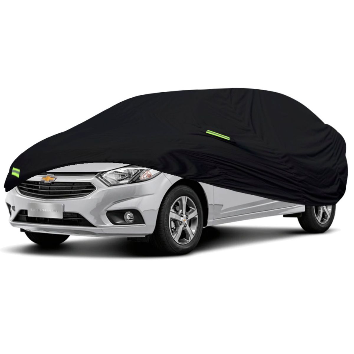 TECGO - PROTECTOR CUBIERTA COBERTOR TIPO CHEVROLET PRISMA NEGRO