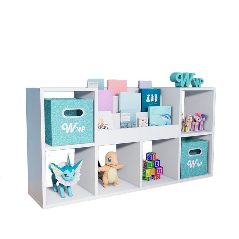WONDER WOOD MUEBLERIA - Organizador Juguetero Lu Wonder Wood Muebleria con Portacuentos Blanco