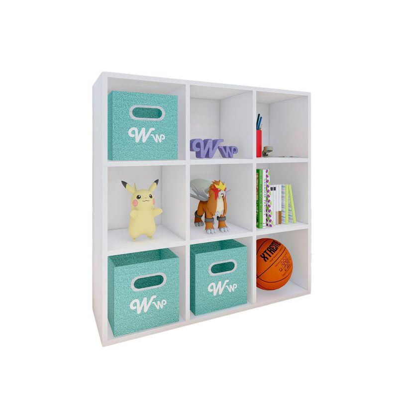 WONDER WOOD MUEBLERIA - Organizador Juguetero Montessori Wonder Wood Muebleria de 9 Compartimientos Melamina Blanca