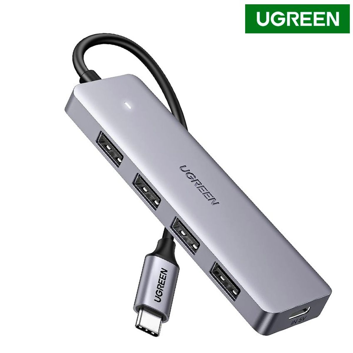 UGREEN - Adaptador Hub Tipo C Ugreen 4en1 USB 3.0 Mac Ipad