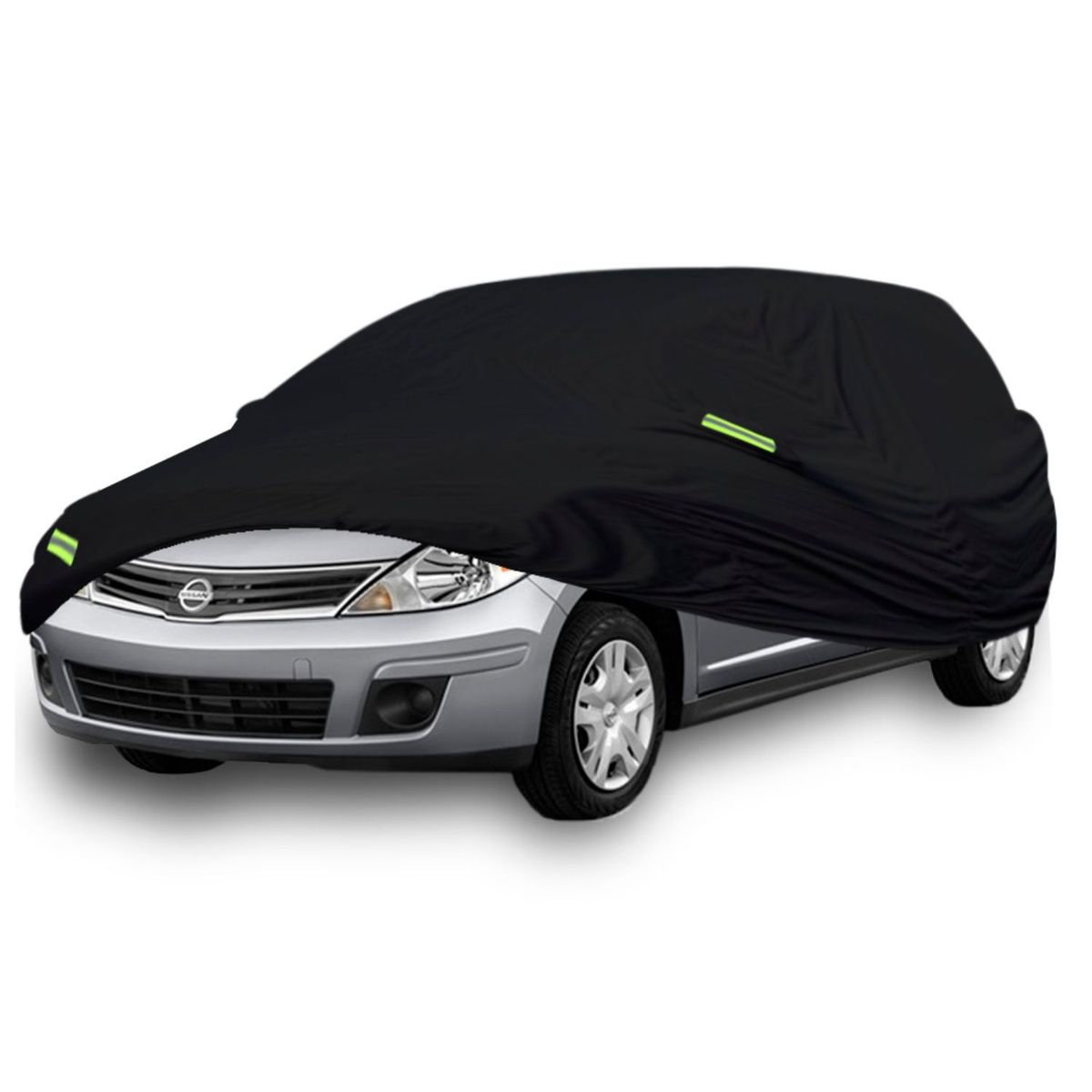 TECGO - PROTECTOR CUBIERTA COBERTOR TIPO NISSAN TIIDA HATCHBAC NEGRO