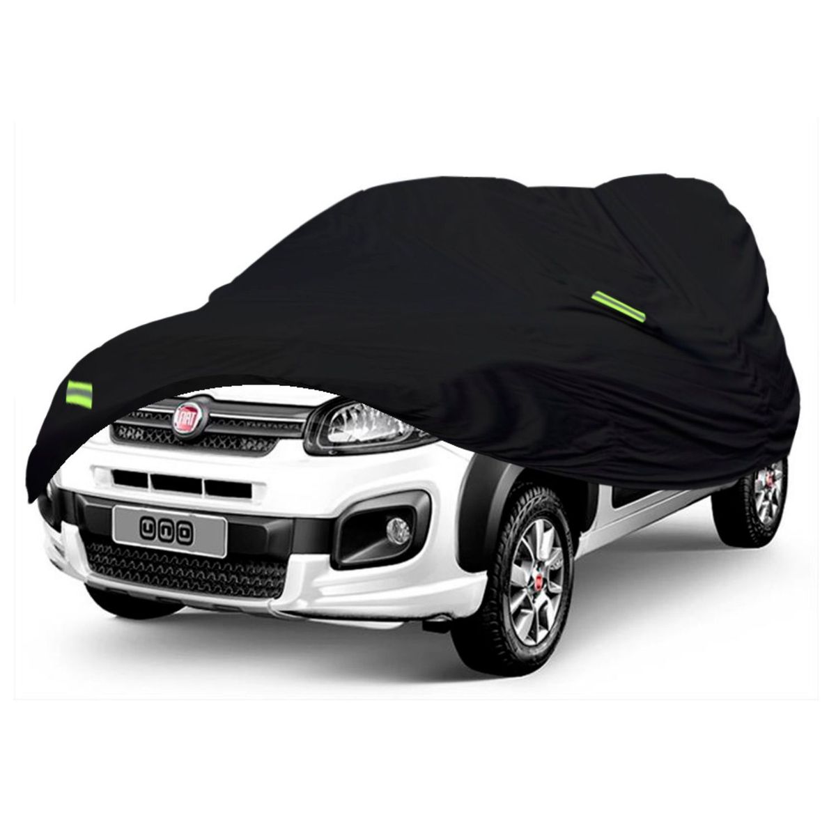 TECGO - PROTECTOR CUBIERTA FUNDA COBERTOR TIPO FIAT UNO WAY NEGRO