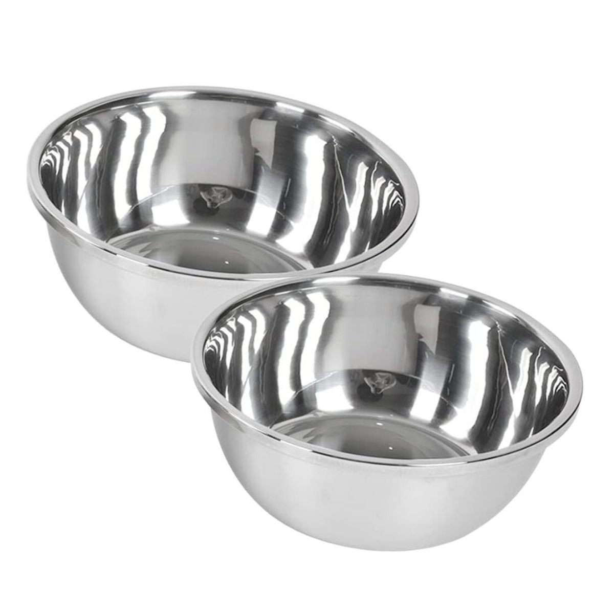 INSPIRA - Set de 2 Bowls para Cocina de Acero Inoxidable de Repostería