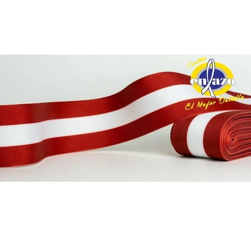 GENERICO - Cinta bandera bicolor peruana 25mm (pieza x 10 mts)