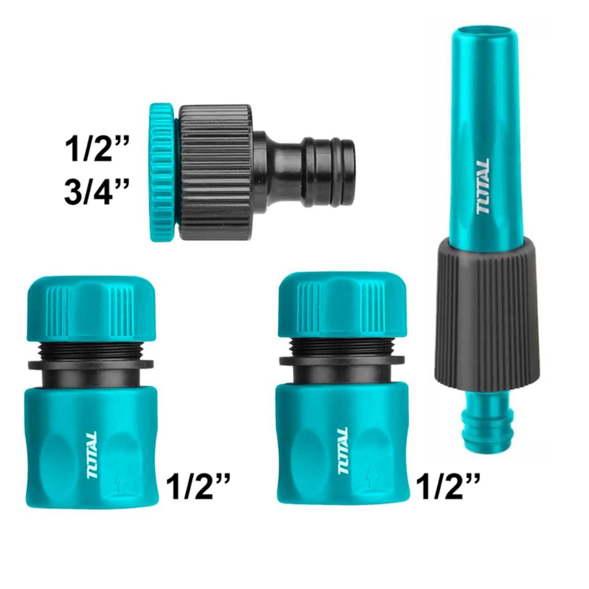 TOTAL TOOLS - conectores para hidrolavadora conector rápido para manguera de riego