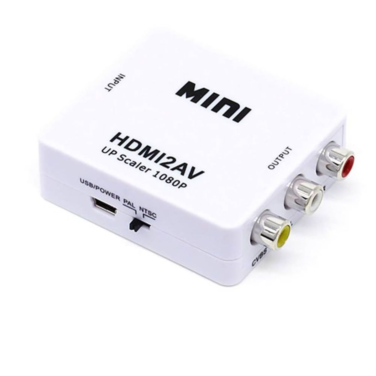 GENERICO - Adaptador Convertidor HDMI a RCA Video Pal NTSC