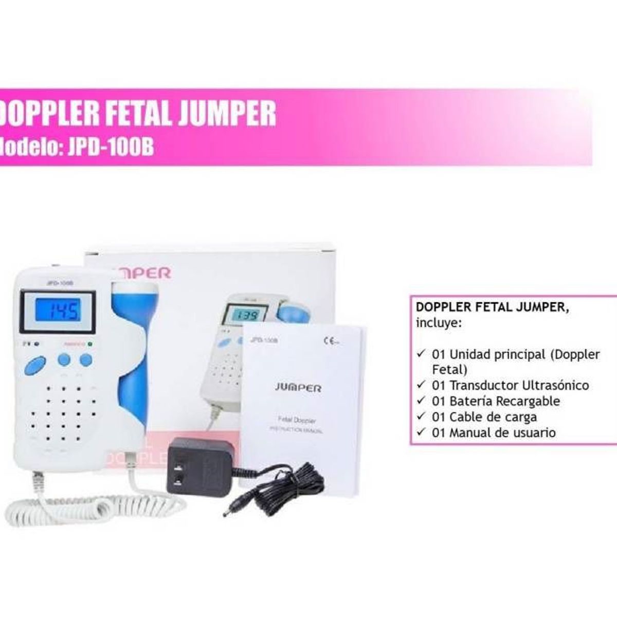 JUMPER - DOPPLER FETAL JUMPER - MONITOR CARDIACO PRENATAL