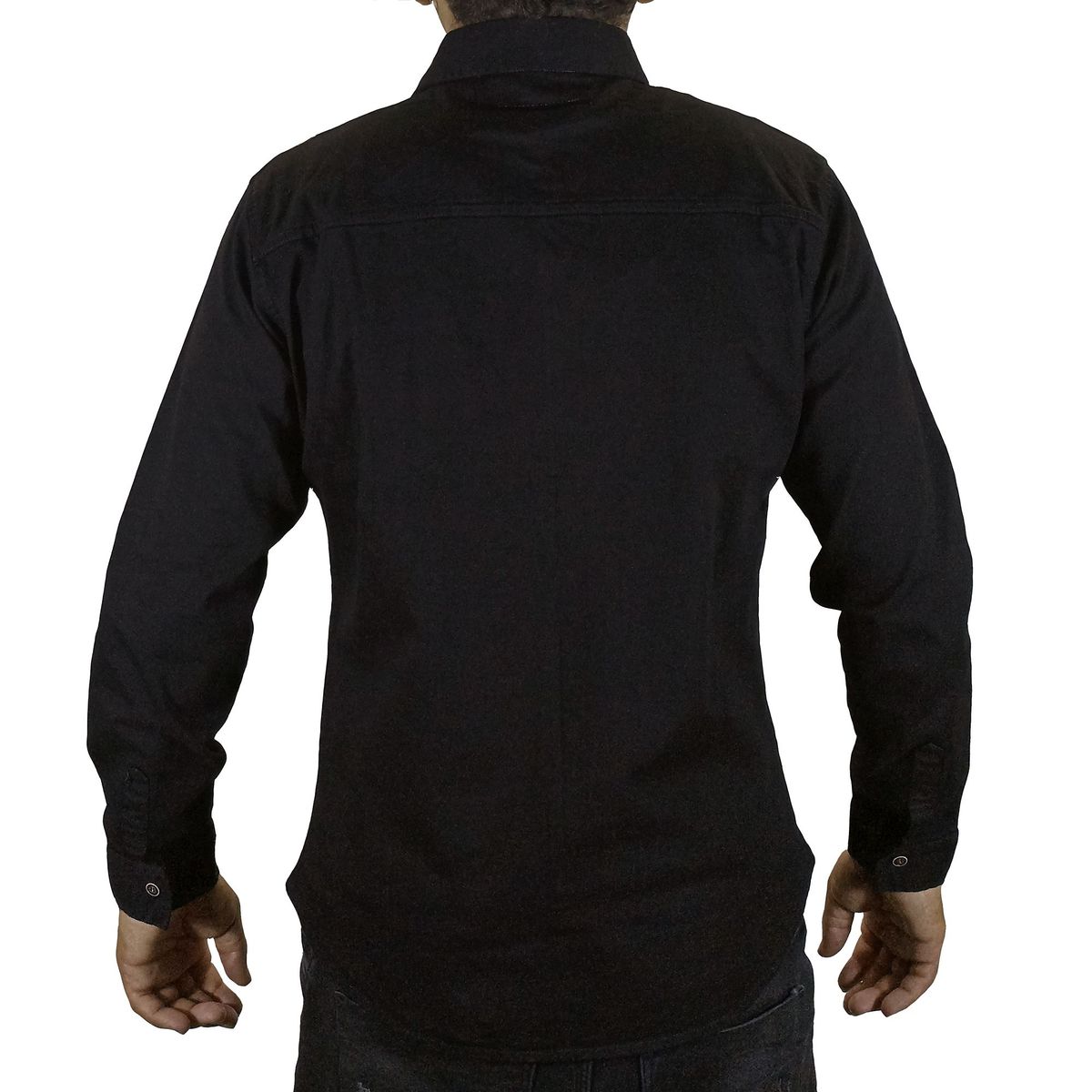 GENERICO - Camisa Drill Hombre - Negro.