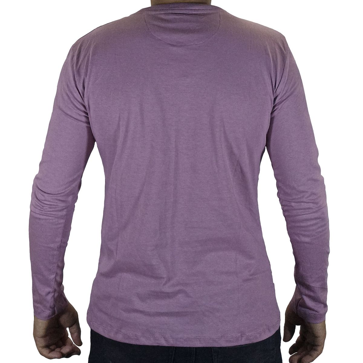 GENERICO - Polo Hombre Manga Larga - Palo Rosa.