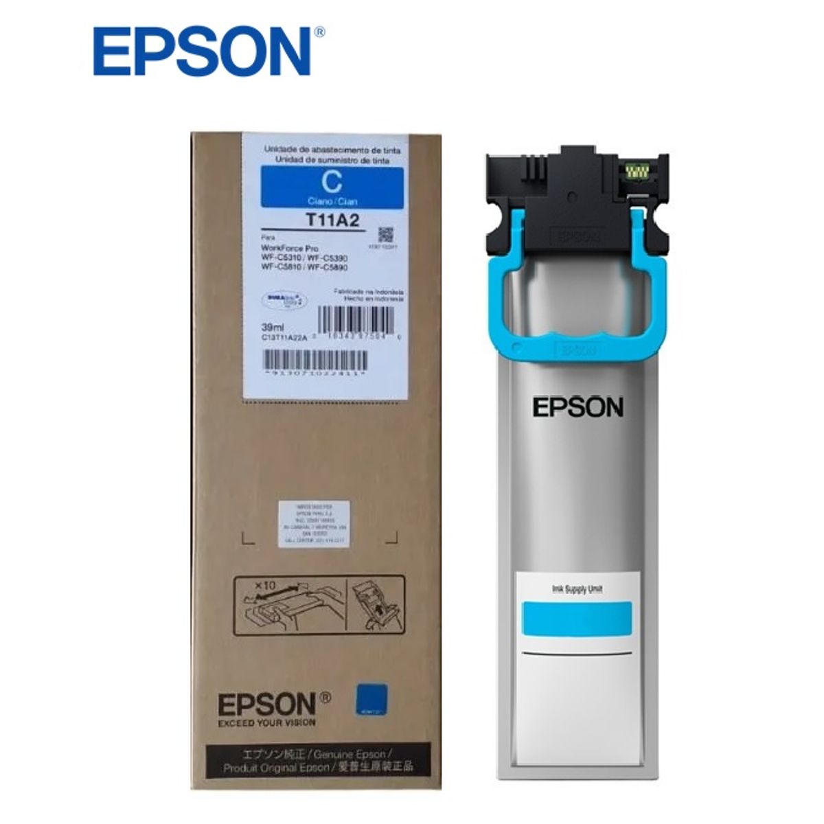 EPSON - Bolsa de Tinta Epson T11A220-AL CIAN Pro WF-C5390 C5810 C5890