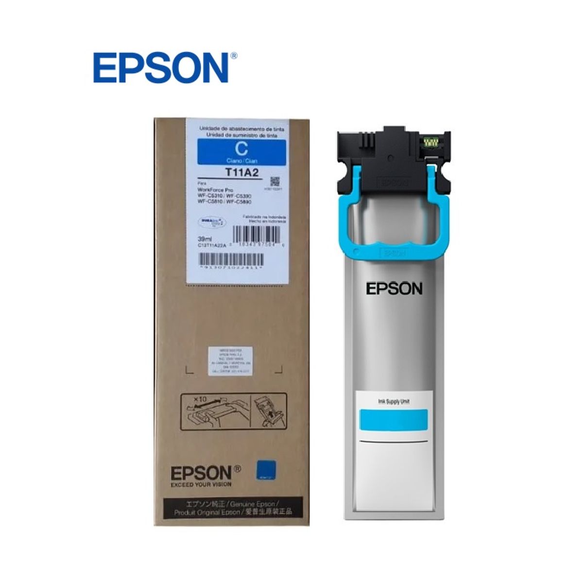 EPSON - Bolsa de Tinta Epson T11A220-AL CIAN Pro WF-C5390 C5810 C5890