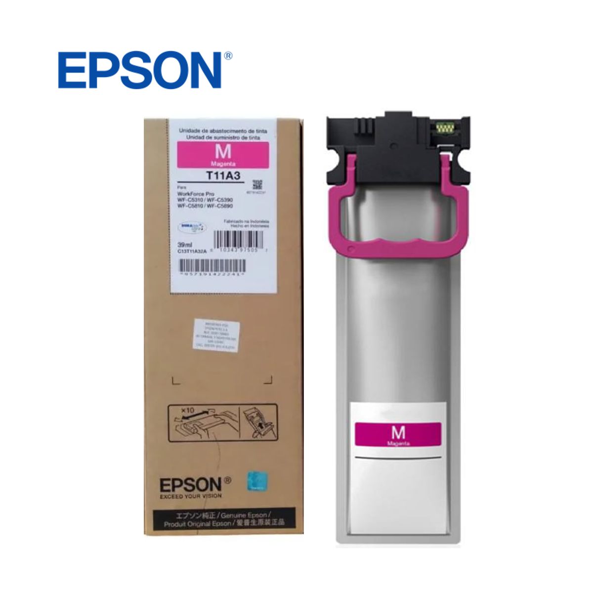 EPSON - Bolsa de Tinta Epson T11A320-AL Magenta Pro WF-C5390 C5810 C5890