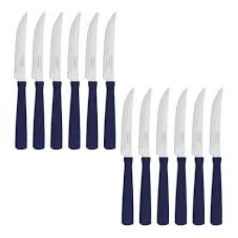 GENERICO - Juego de Cuchillos 12 Piezas Azul