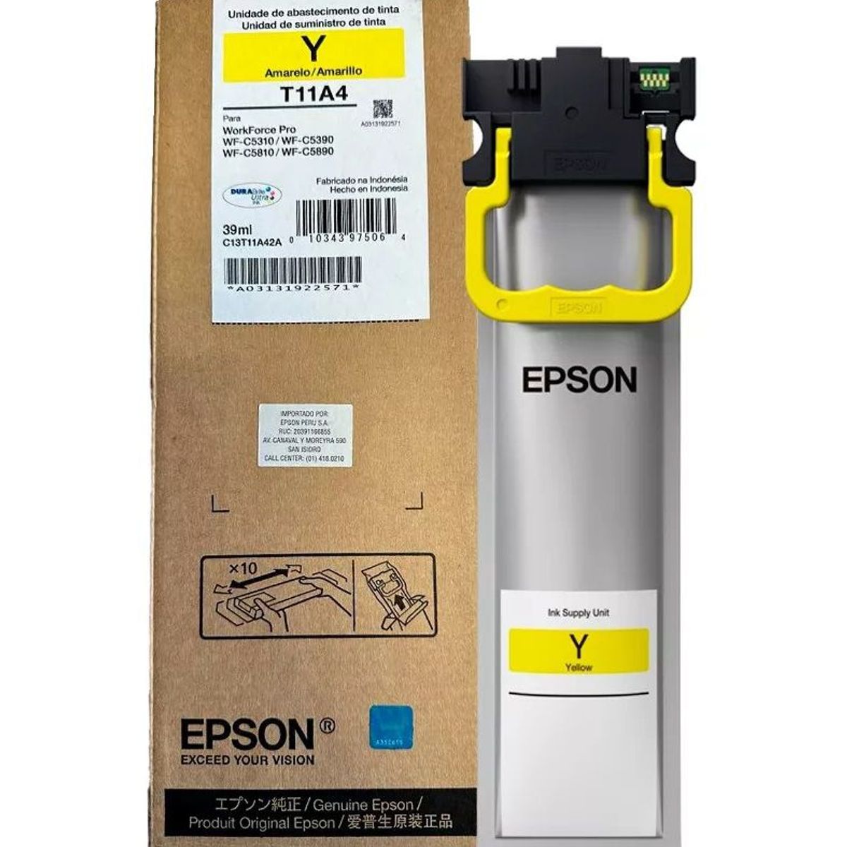 EPSON - Bolsa de Tinta Epson T11A420-AL Yellow Pro WF-C5390 C5810 C5890