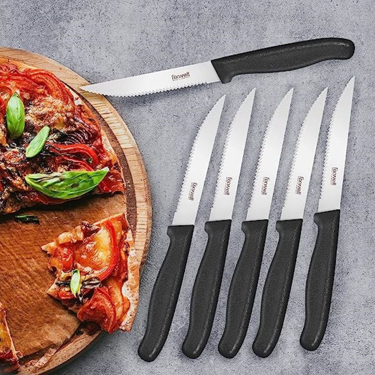 GENERICO - Juego de Cuchillos 12 Piezas Amarillo