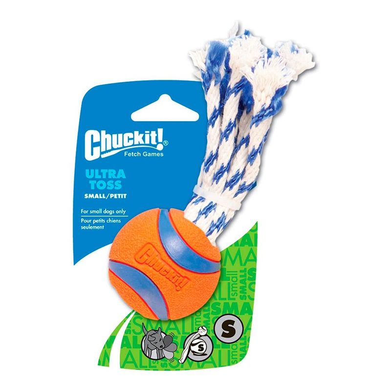CHUCKIT - Pelota con Cuerda Perros Chuckit Sacudir Tamaño Pequeño