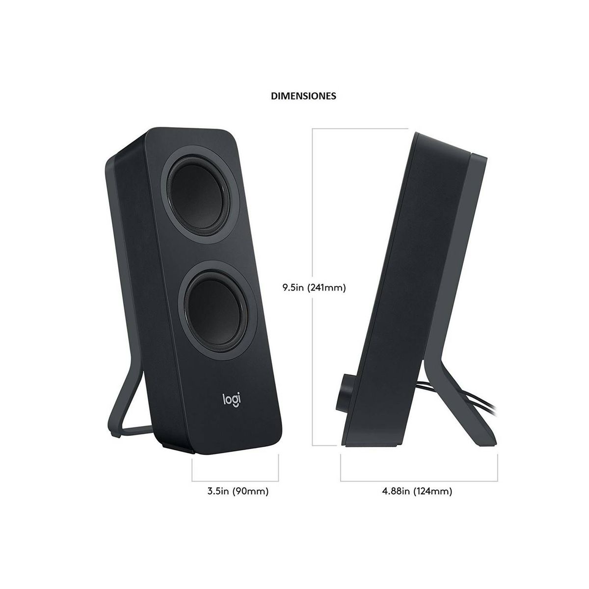 LOGITECH - PARLANTE LOGITECH Z207 2.0 BLUETOOTH 5W 220V BLACK