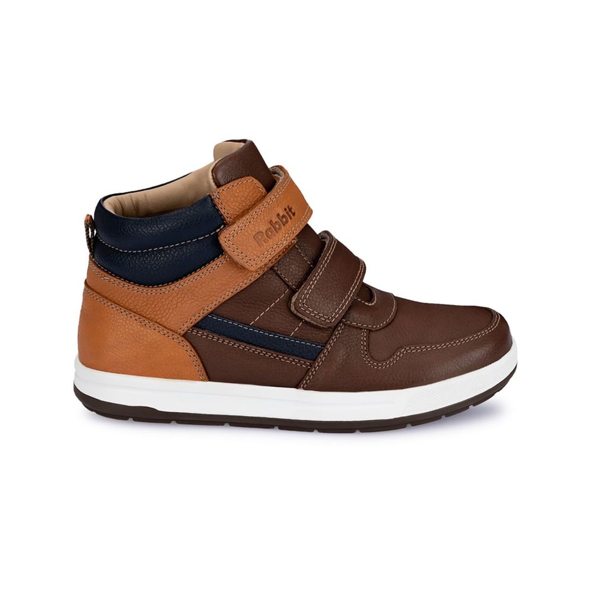 RABBIT - Botin Derby Casual ALEX-049 Marr/Natur Rabbit Cuero