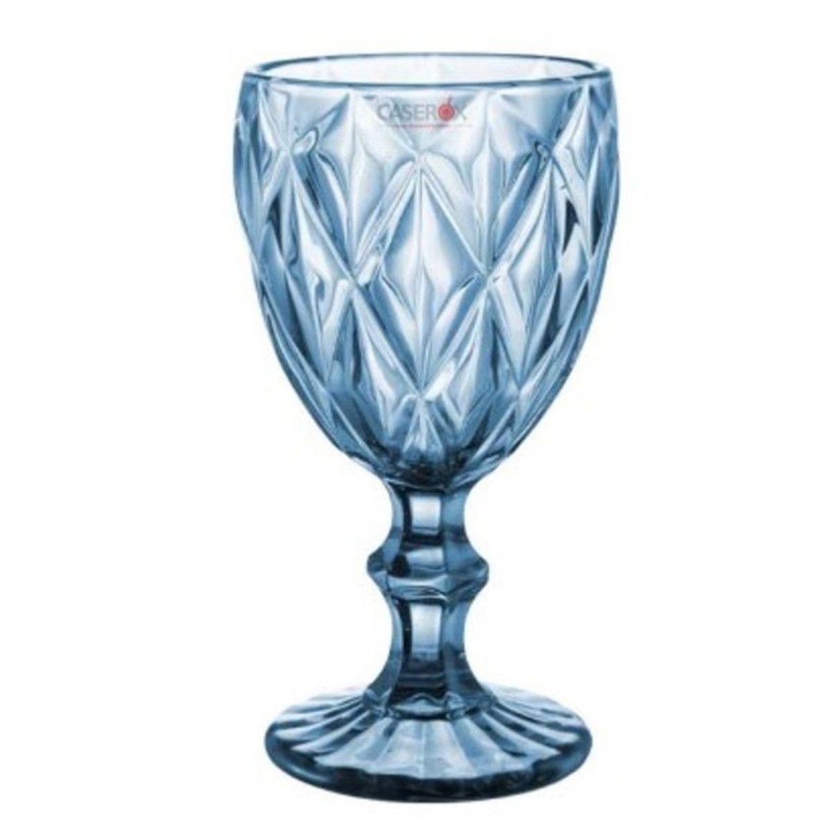 GENERICO - Copas Labradas De Calidad 6 pzas Azul