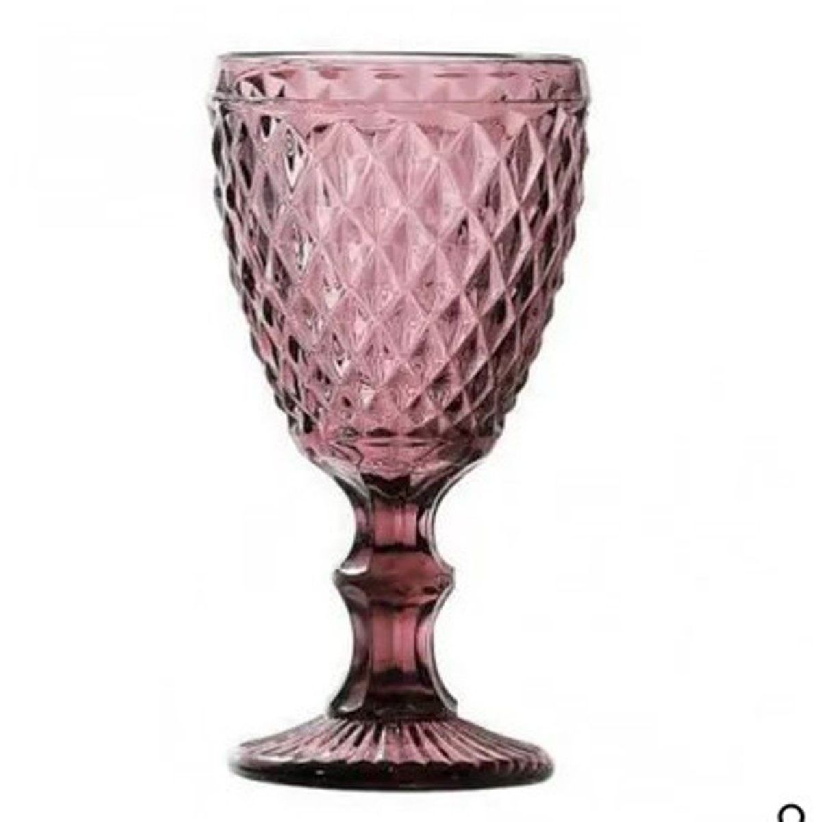 GENERICO - Set de 6 pzas Copas Labradas De Calidad ROSA.