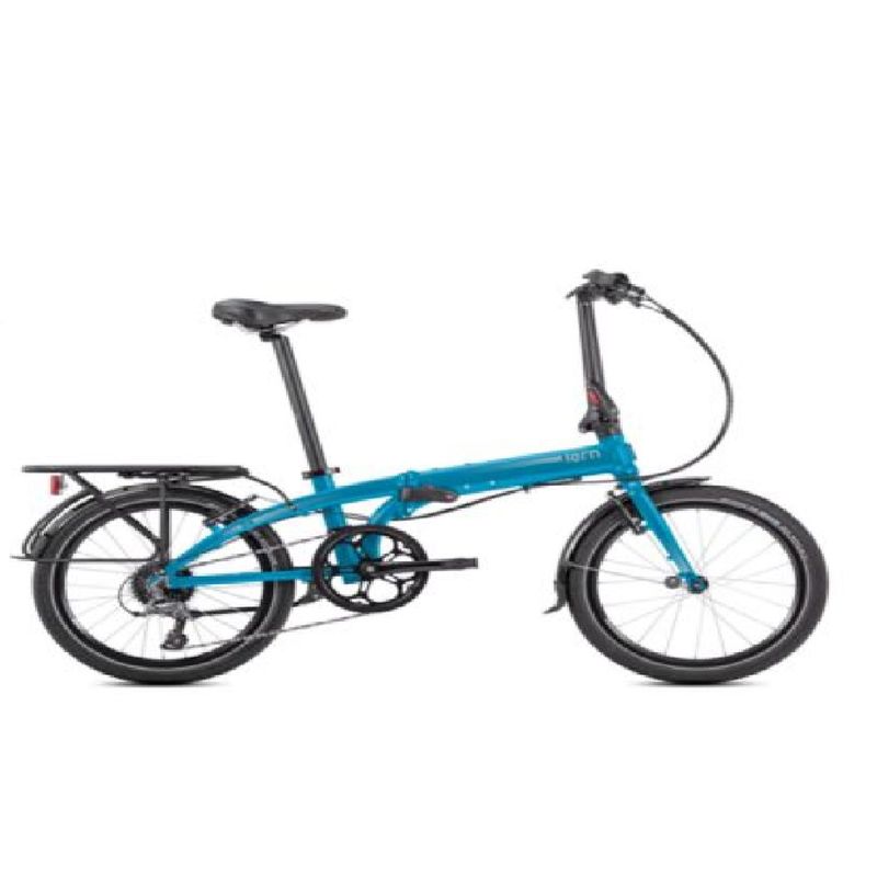 TERN - Bicicleta Plegable Tern Link D8 Blue Parrilla y Tapabarros