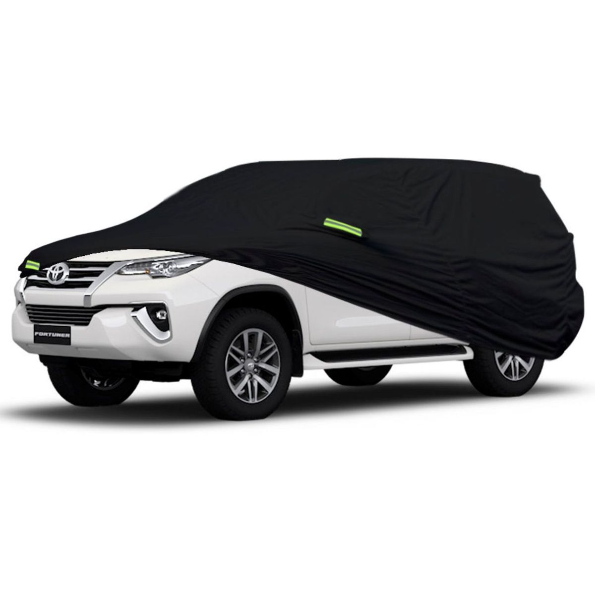 TECGO - PROTECTOR CUBIERTA FUNDA COBERTOR TIPO TOYOTA FORTUNER NEGRO